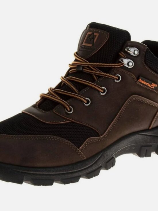 men\'s lightweight hiking trail boots in tan
